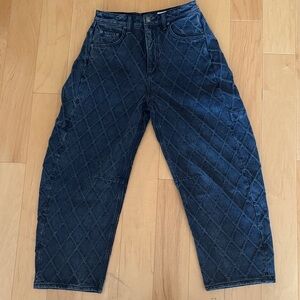 Rag & Bone Charlie Quilted Barrel Jeans